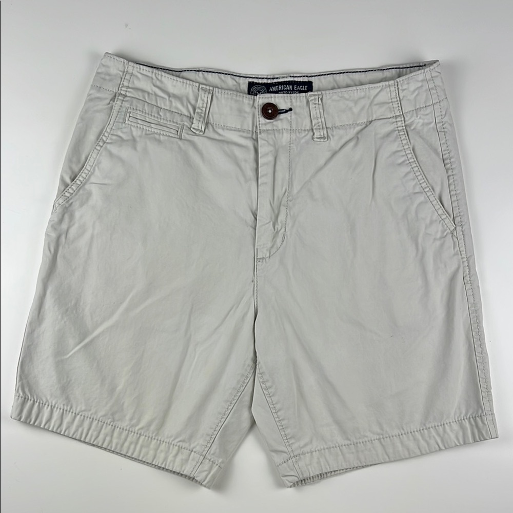 American Eagle Outfitters Light Tan Flat Front Mens Shorts 30